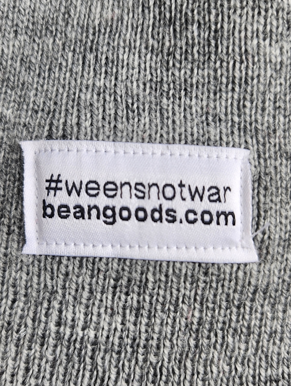 Bean Goods Weens Not War Beanie Dachshund Doxie Logo Winter Hat - Picture 3 of 5